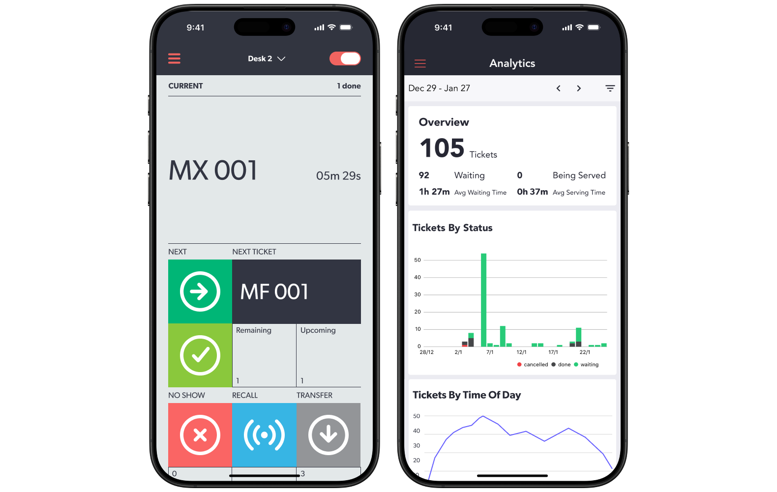Admin app for appointments booking